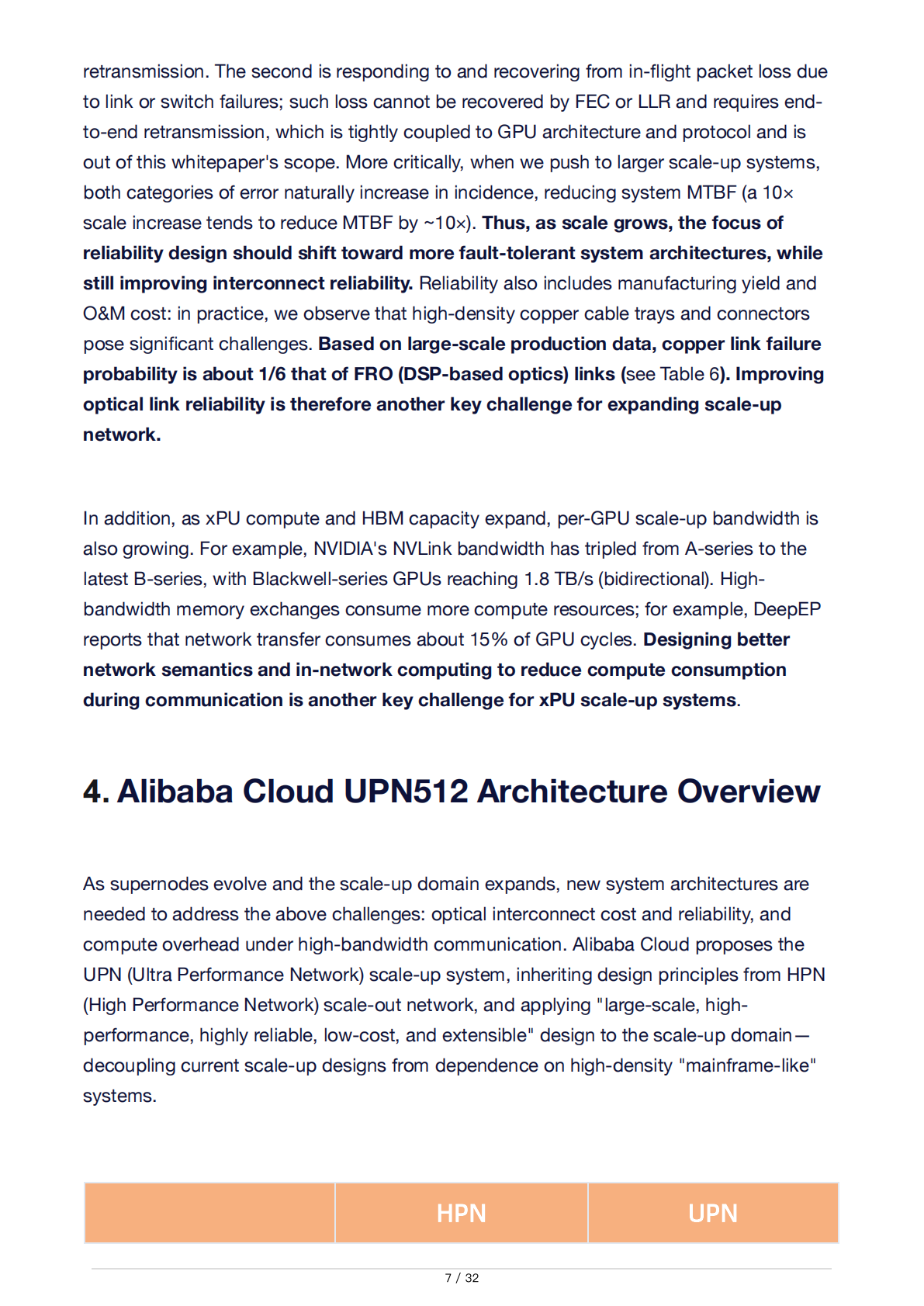 阿里云：2025年UPN512技术架构白皮书V1.0（英文版） 第7页