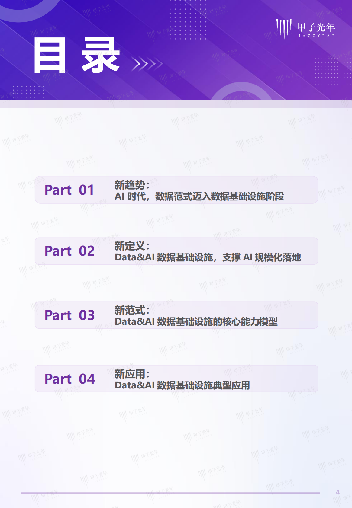 甲子光年：2025年中国DataAI数据基础设施白皮书 第4页
