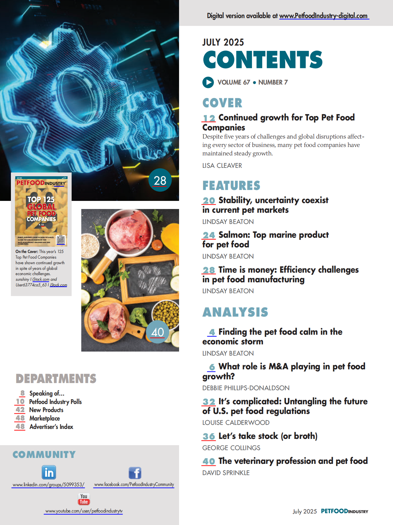 Pet food Industry：2025年宠物食品报告：单个旋钮 无限可能（10月刊）（英文版） 第6页