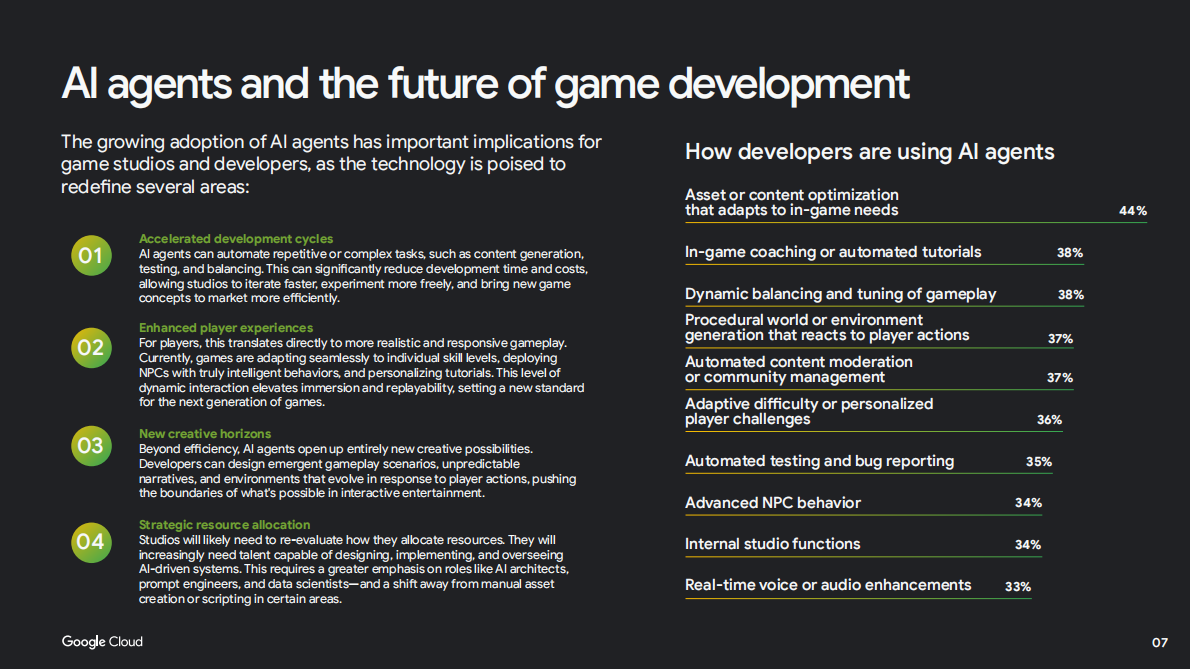 谷歌云：2025年人工智能赋能游戏产业：生成式AI驱动新一代游戏研发研究报告（英文版） 第7页