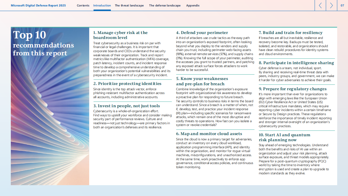 微软：2025数字防御报告（英文版） 第7页