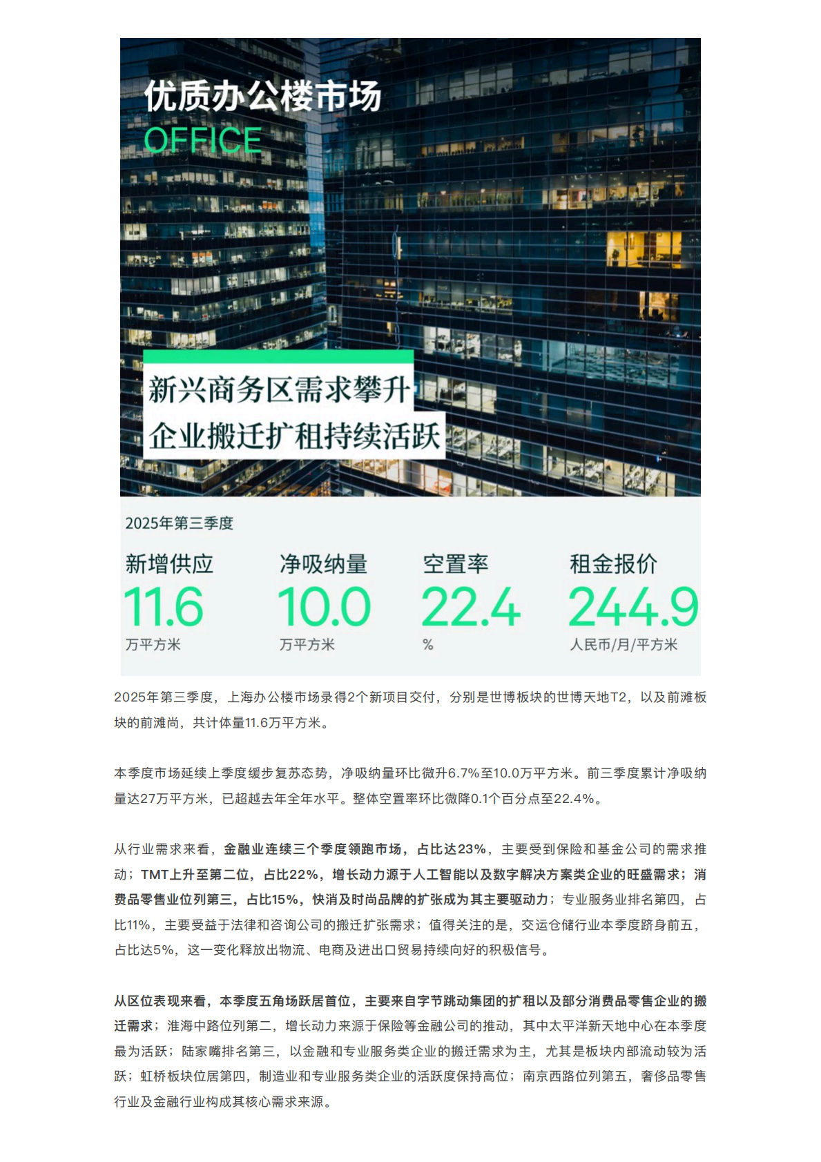 CBRE：2025年第三季度上海房地产市场回顾 第3页