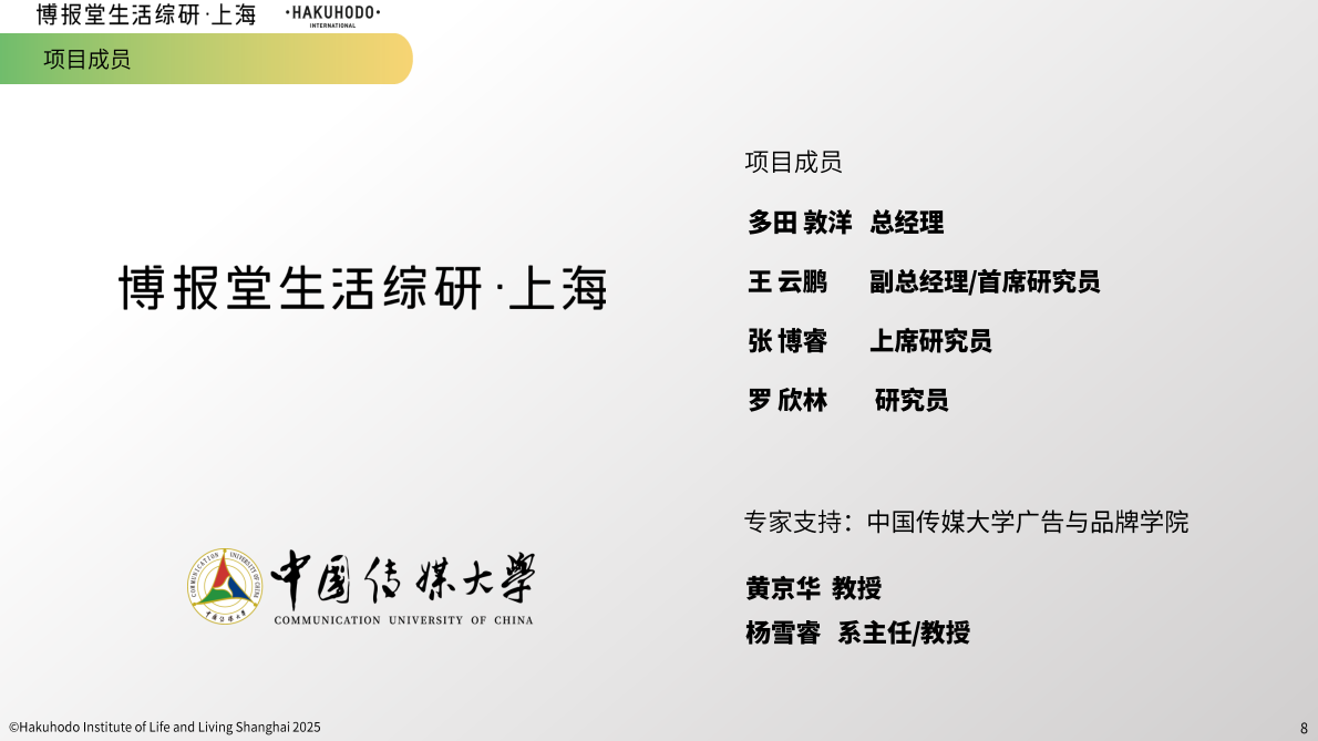 博报堂生活综研上海：05后年轻人社交观及行为研究2025 第8页