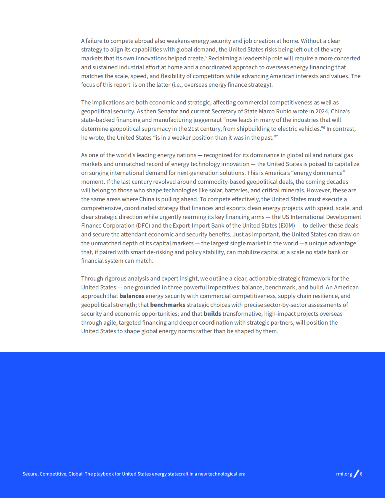 RMI落基山研究所：2025年安全、竞争力与全球视野：新科技时代美国能源战略方略报告（英文版） 第6页