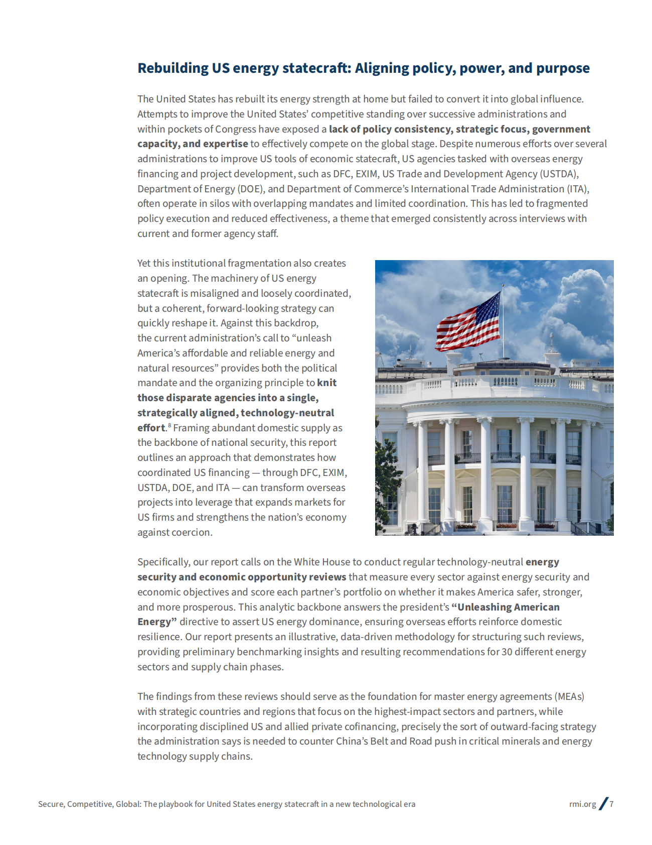 RMI落基山研究所：2025年安全、竞争力与全球视野：新科技时代美国能源战略方略报告（英文版） 第7页