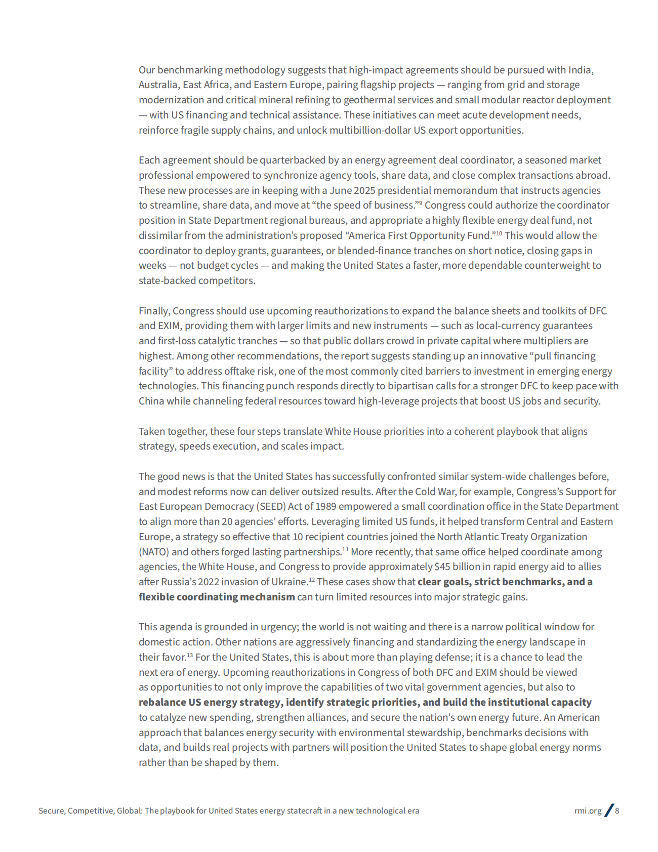 RMI落基山研究所：2025年安全、竞争力与全球视野：新科技时代美国能源战略方略报告（英文版） 第8页