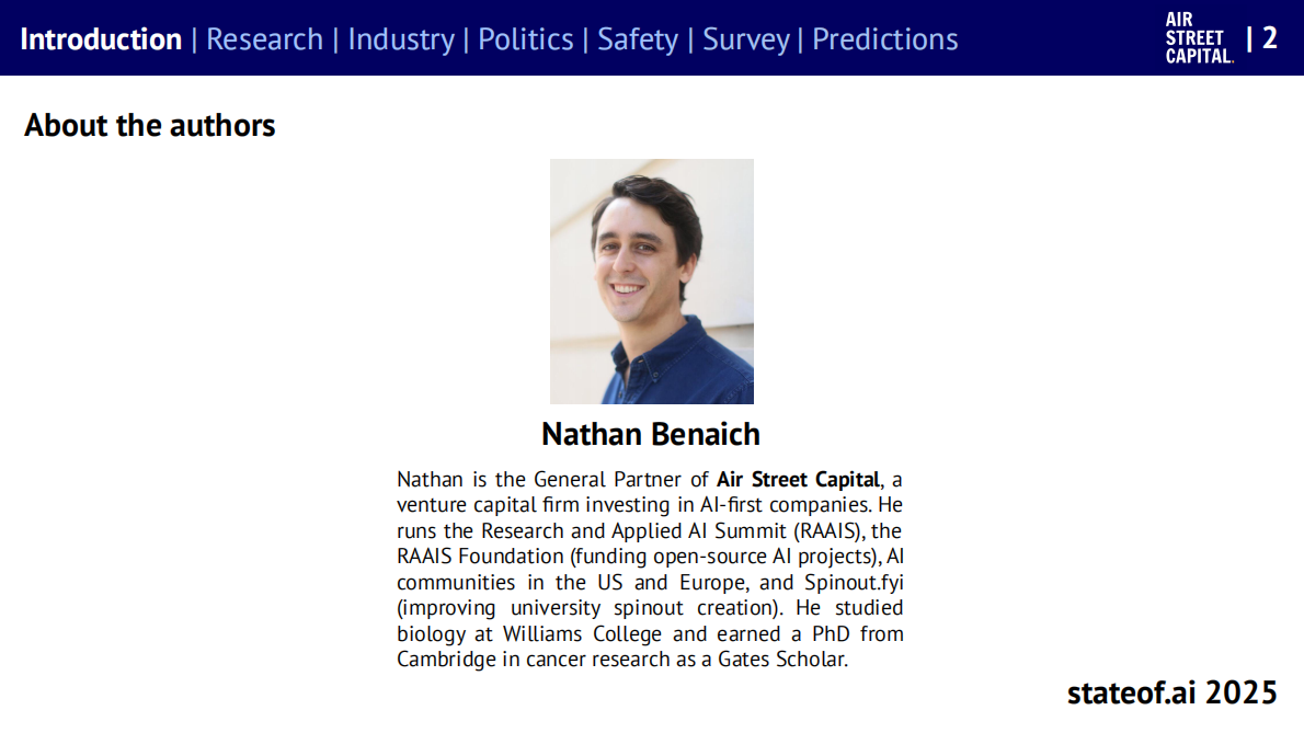 Air Street Capital：2025年人工智能现状报告（英文版） 第3页