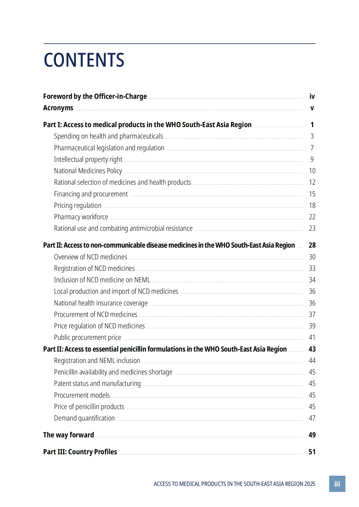 WHO世界卫生组织：2025年东南亚地区医疗产品可及性报告（英文版） 第5页