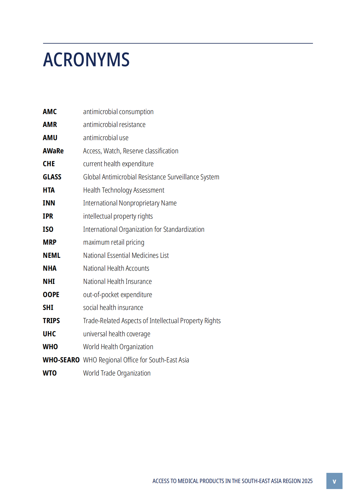 WHO世界卫生组织：2025年东南亚地区医疗产品可及性报告（英文版） 第7页