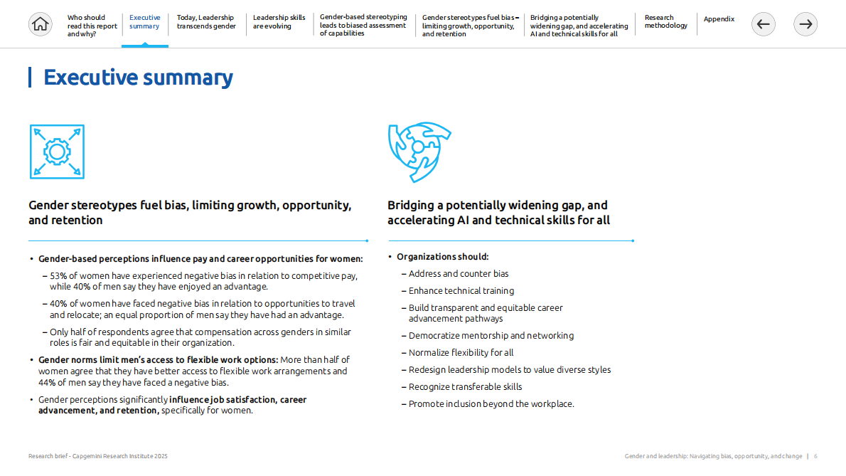 凯捷Capgemini：2025年性别与领导力：驾驭偏见、机遇和变革报告-技术技能和包容性正在塑造领导力的未来（英文版） 第6页