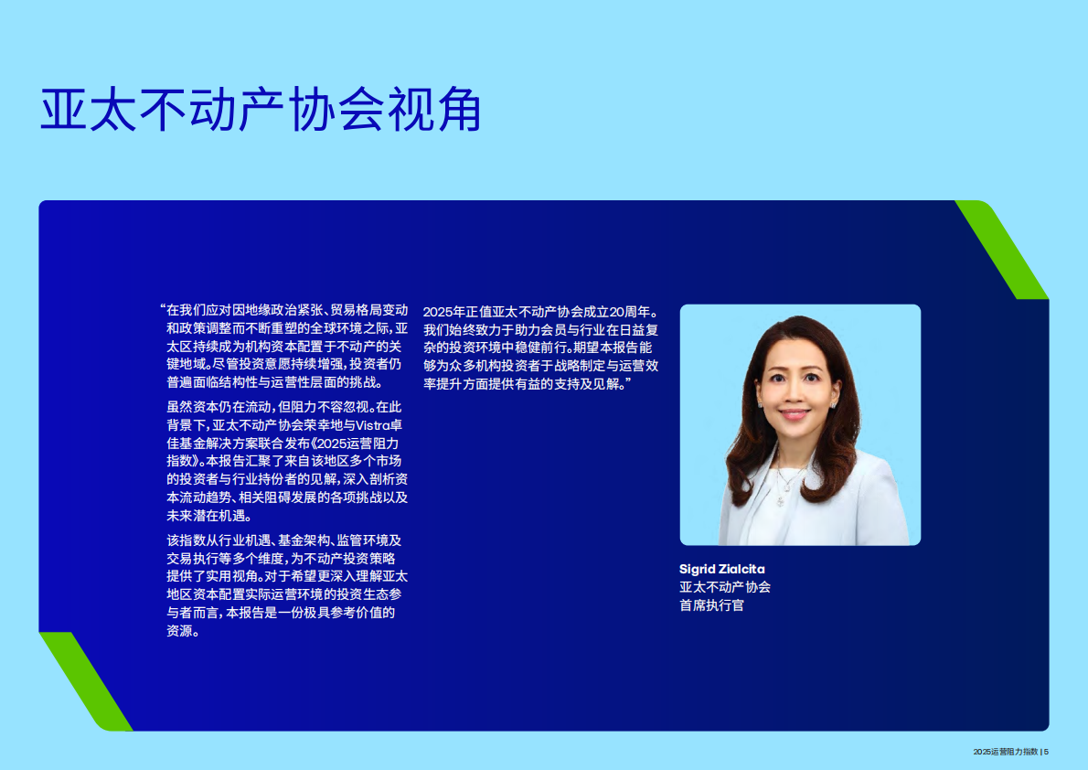 2025运营阻力指数-亚太地区不动产投资机遇与挑战 第5页