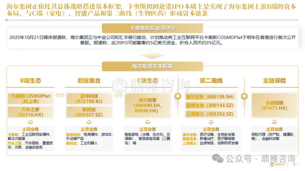 鼎帷咨询：2025年海尔集团卡奥斯业务发展战略研究报告（工业互联网平台） 第2页