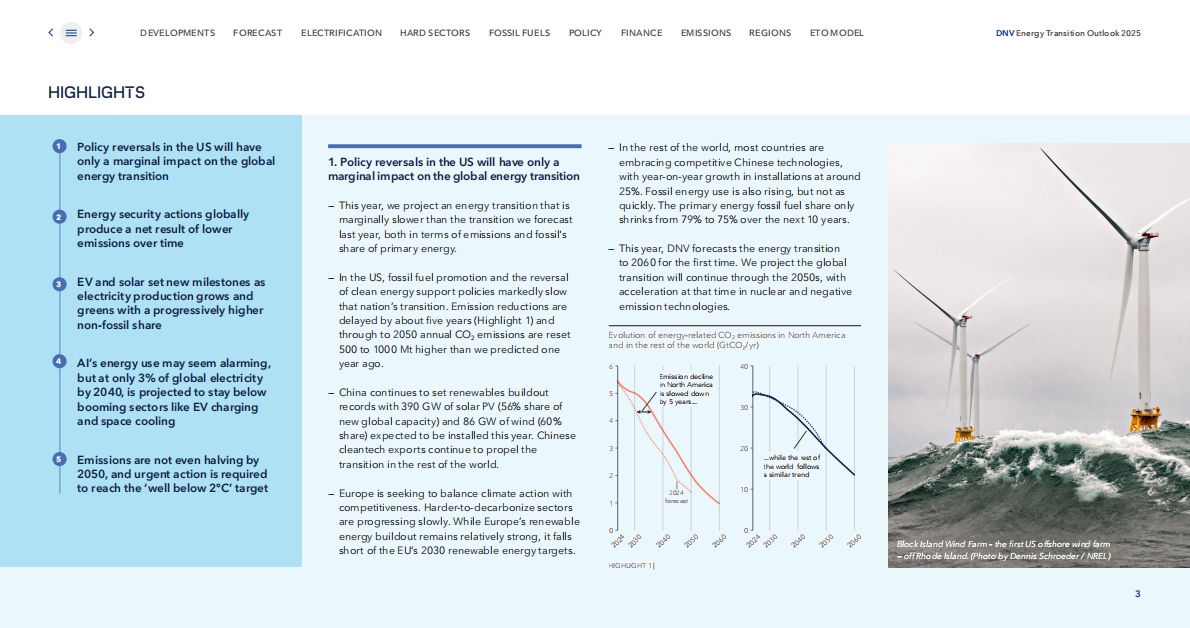 挪威船级社DNV：全球能源转型展望2025&mdash;全球和区域预测至2060 第3页