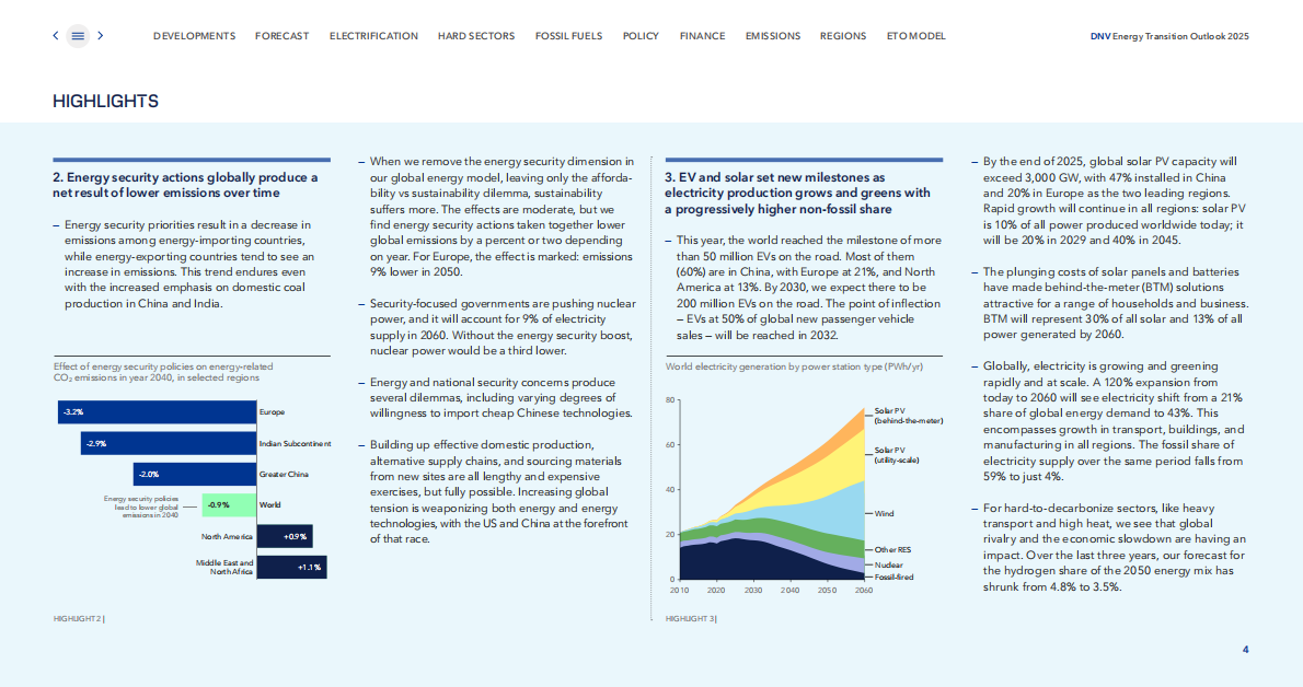 挪威船级社DNV：全球能源转型展望2025&mdash;全球和区域预测至2060 第4页