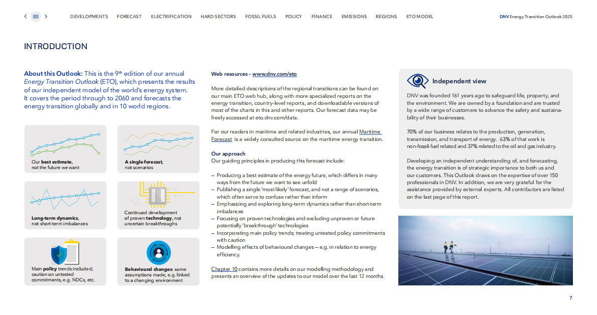 挪威船级社DNV：全球能源转型展望2025&mdash;全球和区域预测至2060 第7页