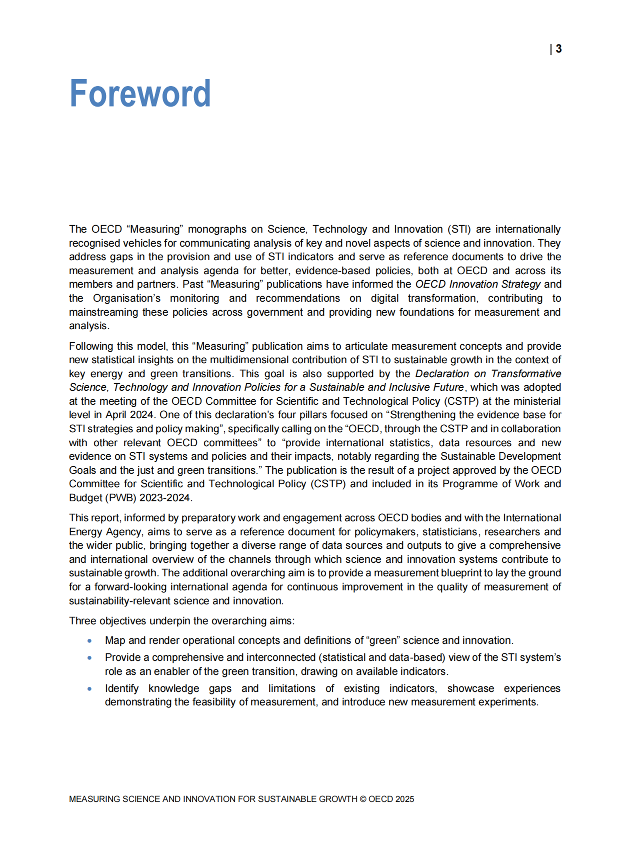 OECD：衡量科学和创新促进可持续增长（英文） 第5页