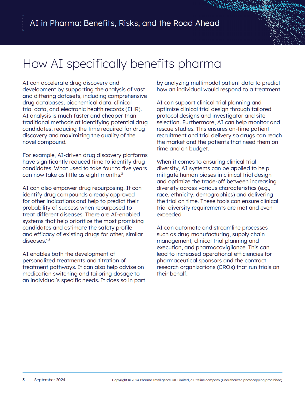 人工智能在制药行业：好处、风险和未来道路 第3页