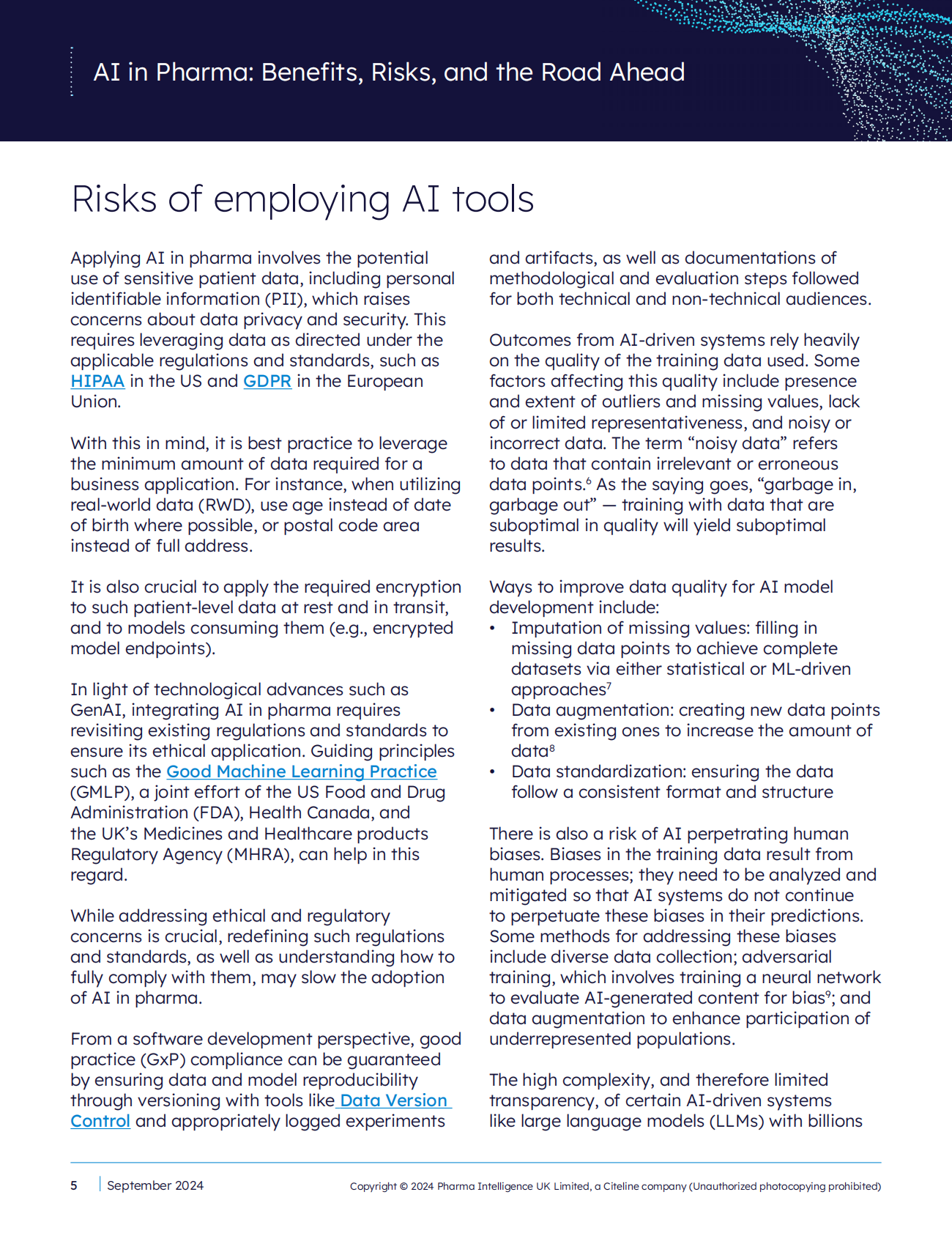 人工智能在制药行业：好处、风险和未来道路 第5页