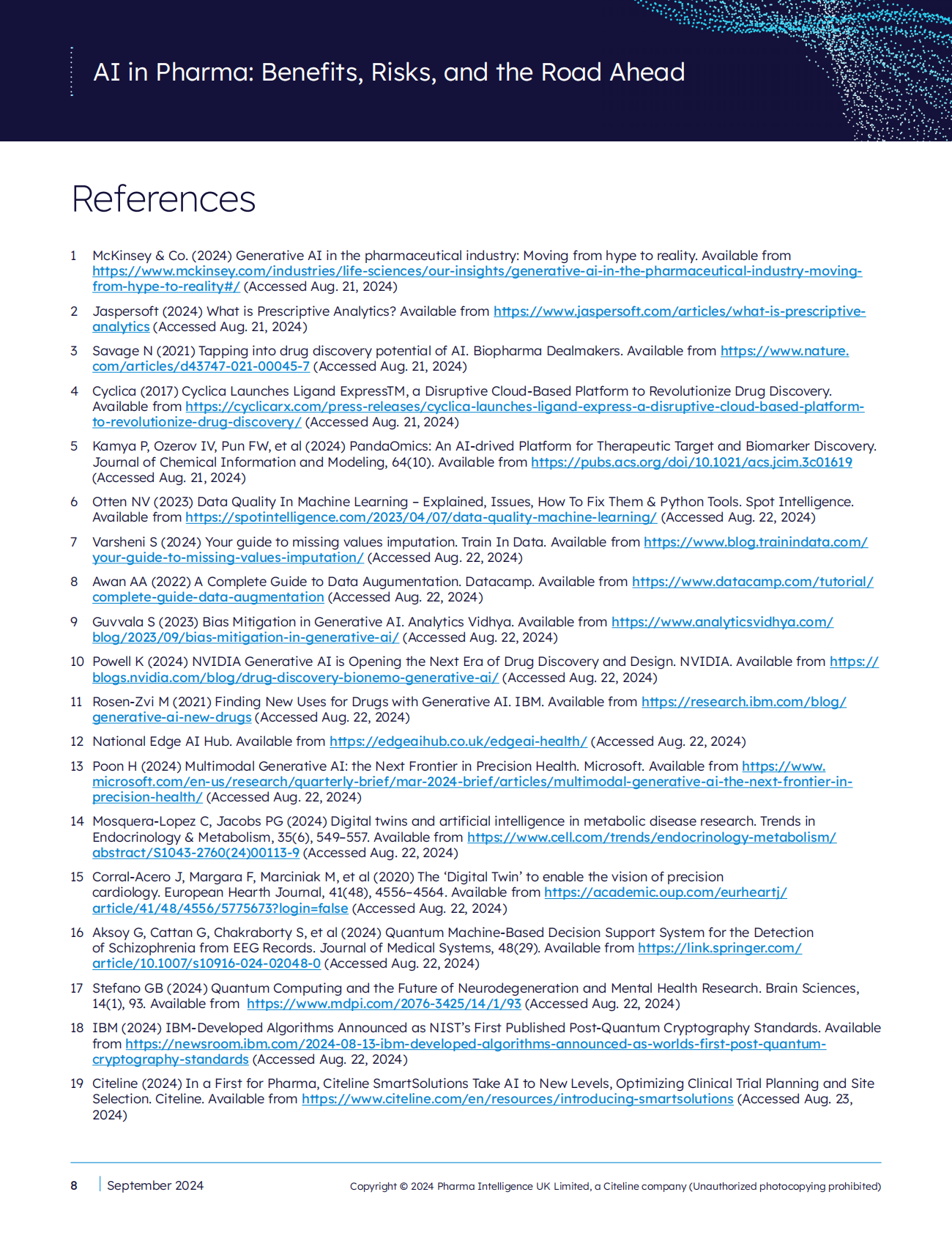 人工智能在制药行业：好处、风险和未来道路 第8页