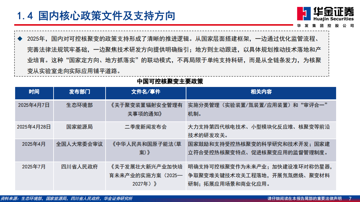华金证券：核聚变电源系列一：聚焦FRC技术潜力与机遇 第7页