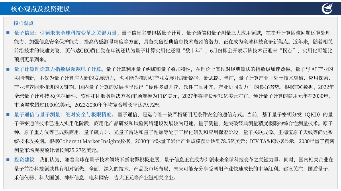 中航证券：量子信息：引领未来全球科技变革之关键力量 第2页