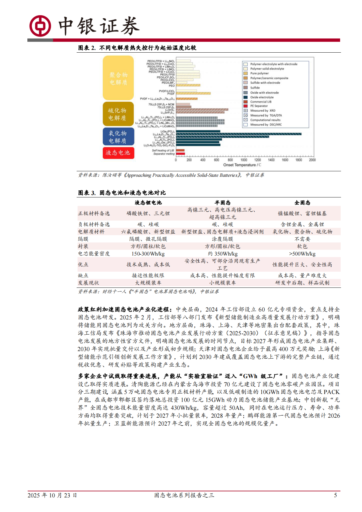 中银证券：固态电池系列报告之三：车端应用加速，产业链有望迎来变革 第5页