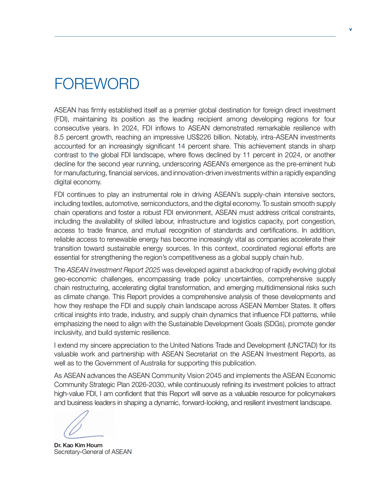 联合国贸易发展委员会：2025年东盟投资报告（英文版） 第5页