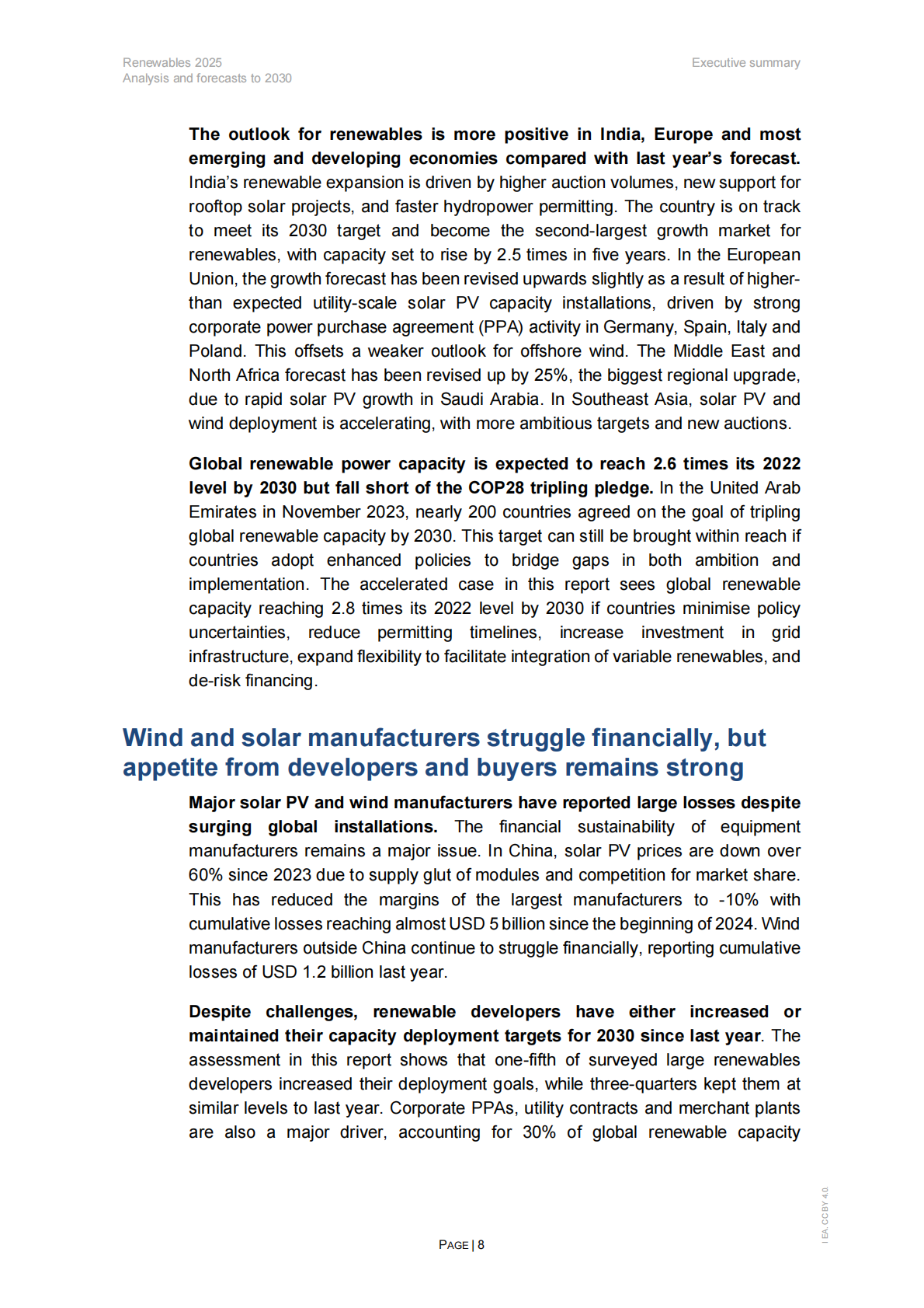 IEA：2025年可再生能源报告（英文） 第8页