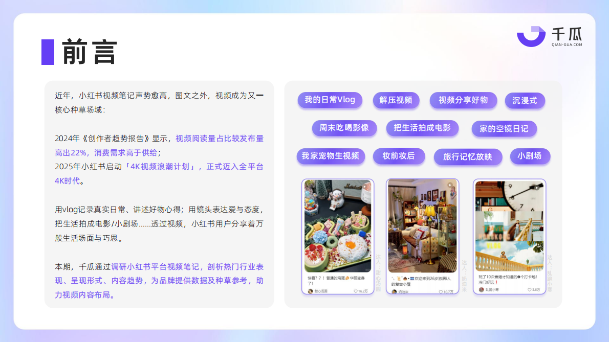 千瓜数据：2025年小红书视频笔记种草洞察数据报告 第2页