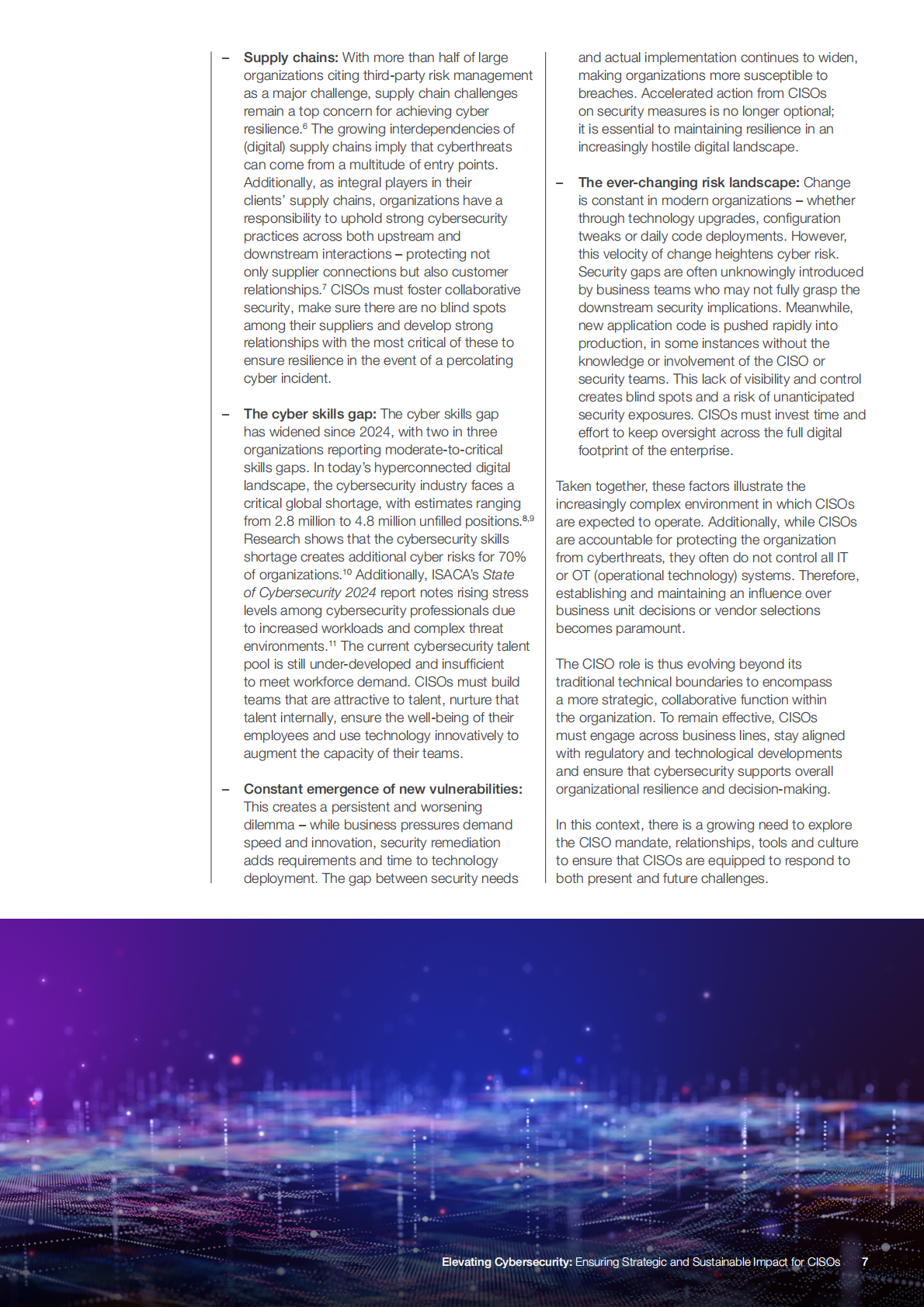 提升网络安全_确保首席信息安全官实现战略性与可持续影响（英文） 第7页