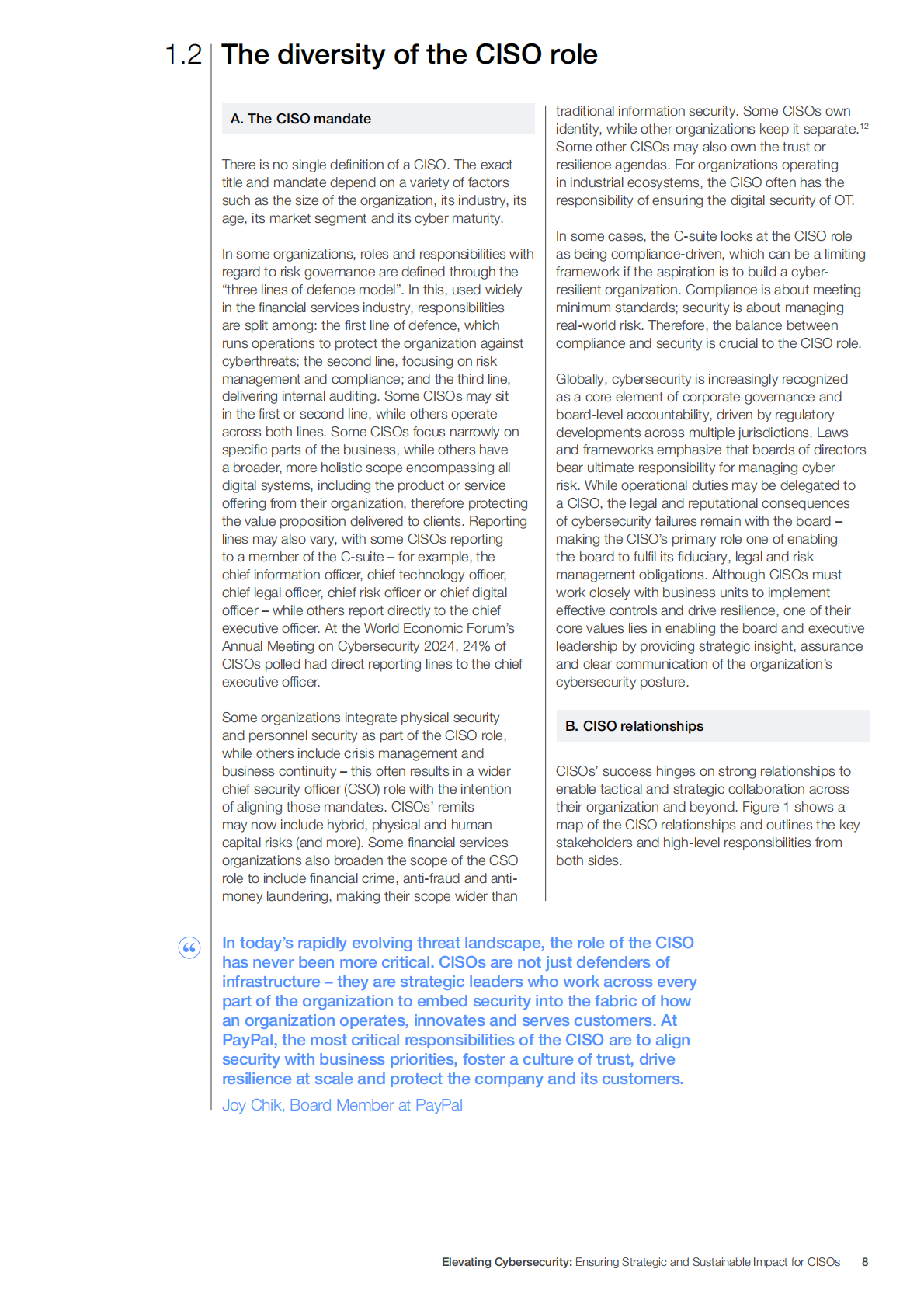 提升网络安全_确保首席信息安全官实现战略性与可持续影响（英文） 第8页