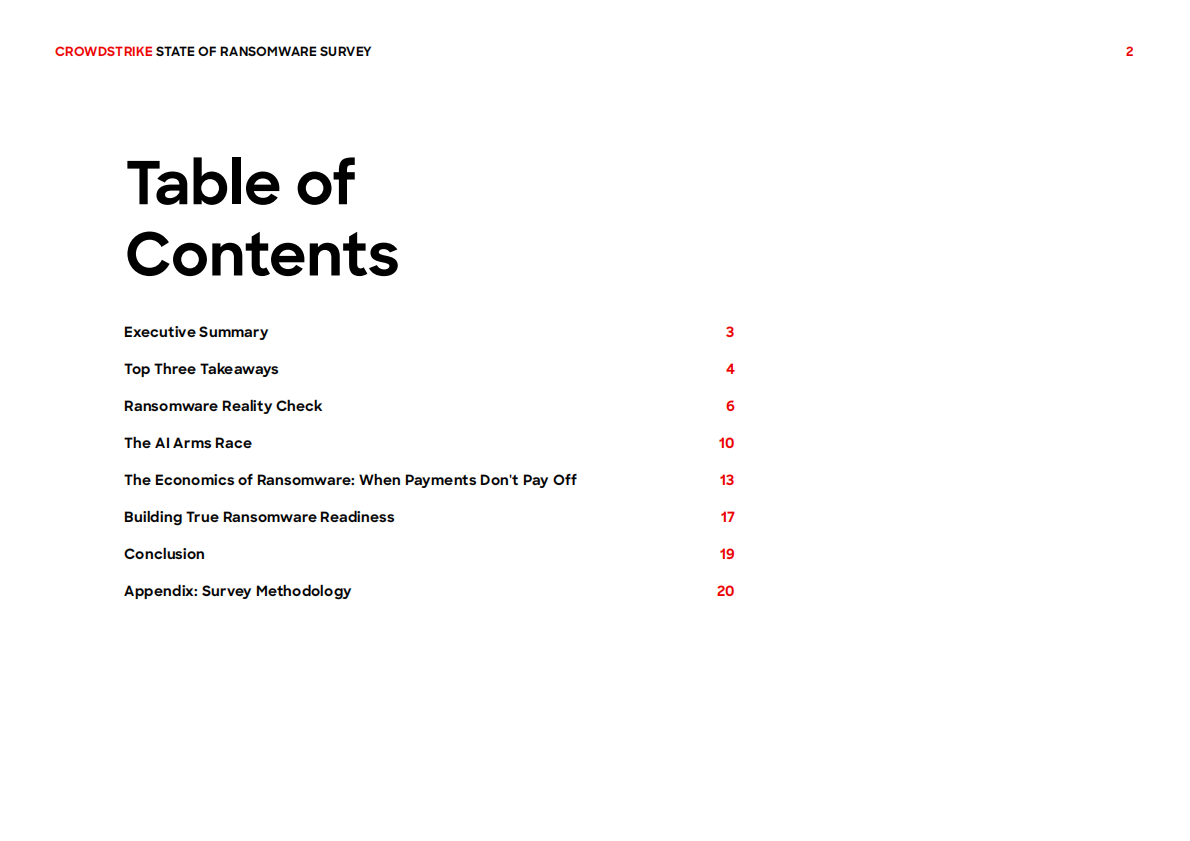 CROWDSTRIKE：2025年勒索软件状况调查报告（英文版） 第2页