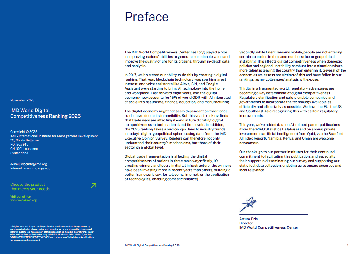 IMD：2025年全球数字竞争力排名报告（英文版） 第2页