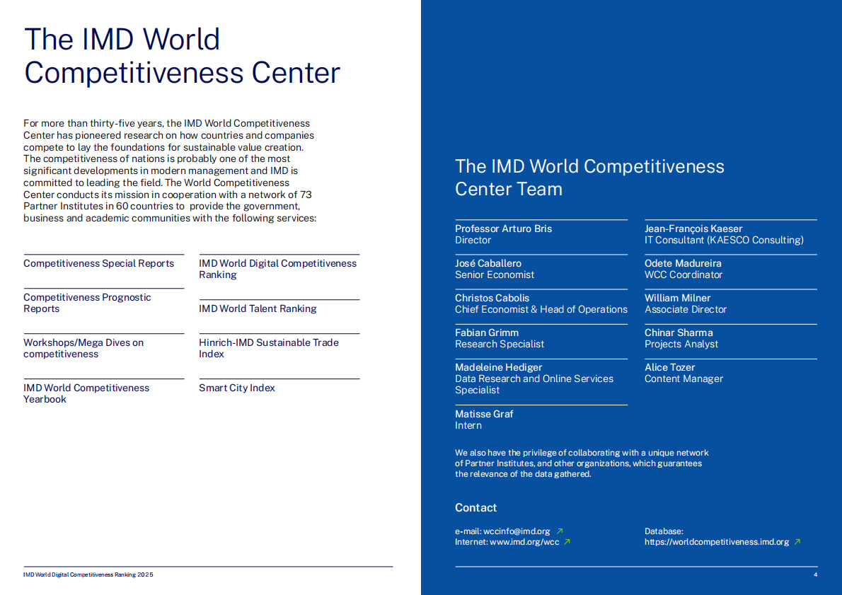 IMD：2025年全球数字竞争力排名报告（英文版） 第4页
