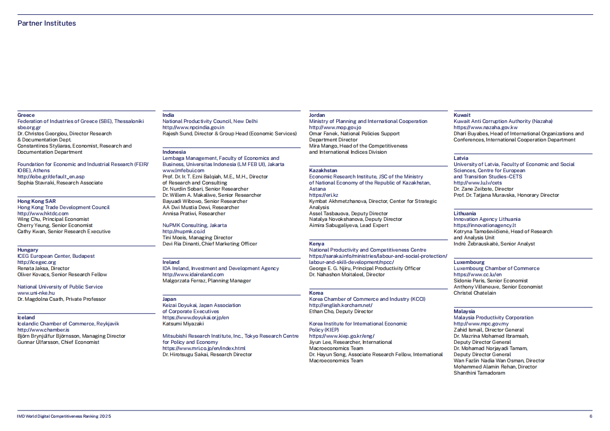 IMD：2025年全球数字竞争力排名报告（英文版） 第6页