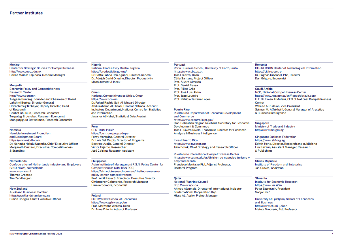 IMD：2025年全球数字竞争力排名报告（英文版） 第7页