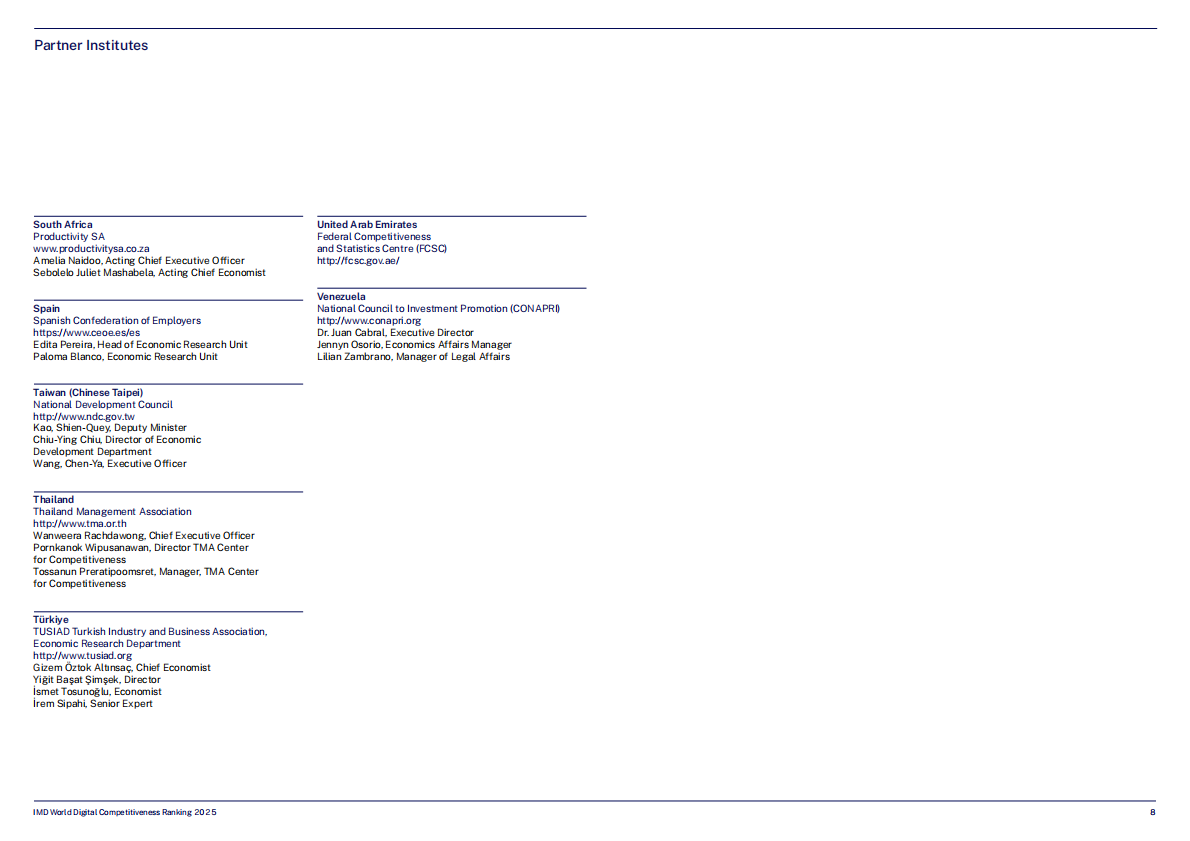 IMD：2025年全球数字竞争力排名报告（英文版） 第8页