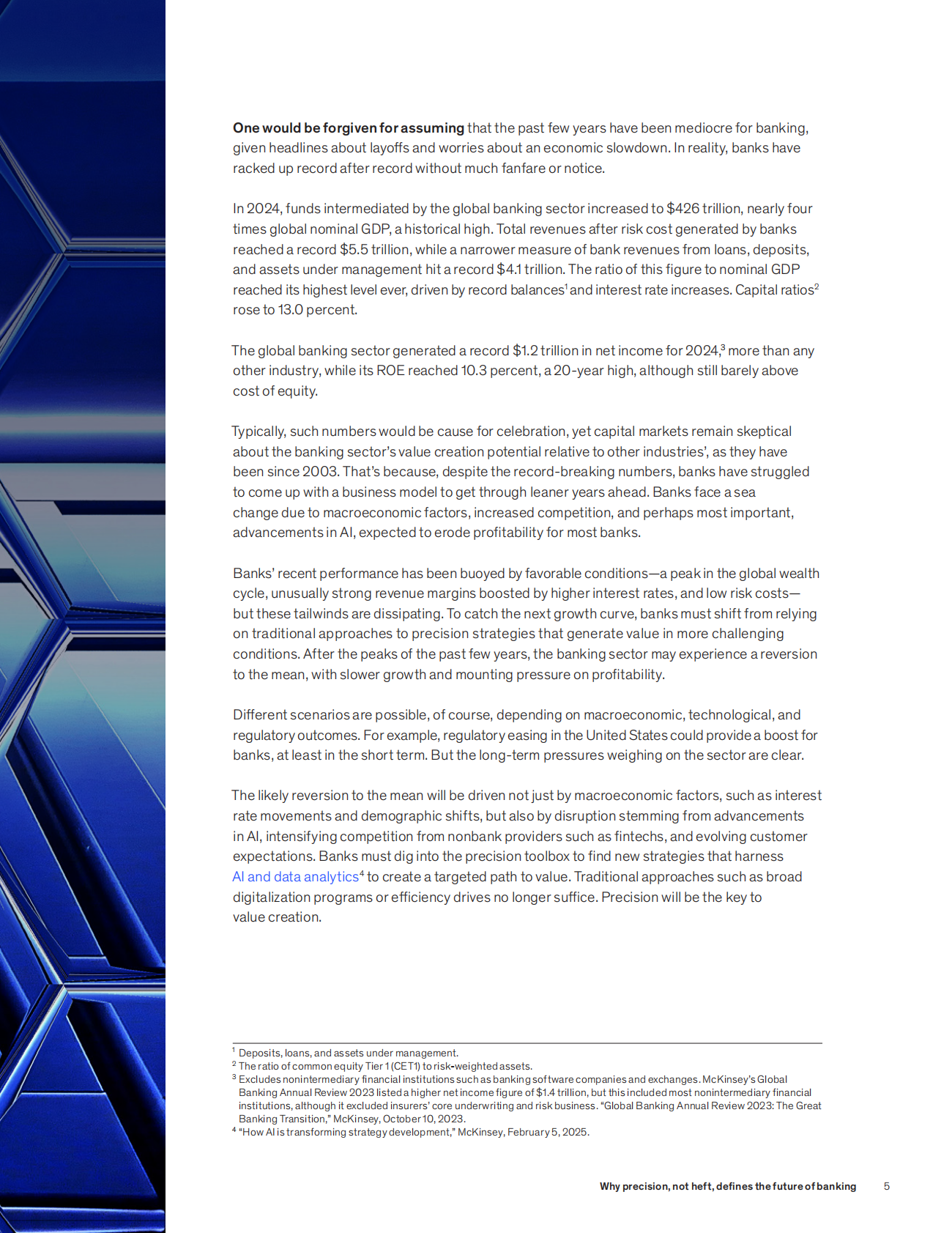 麦肯锡：2025年全球银行业年鉴：为什么精准而非份量决定了银行业的未来报告（英文版） 第6页