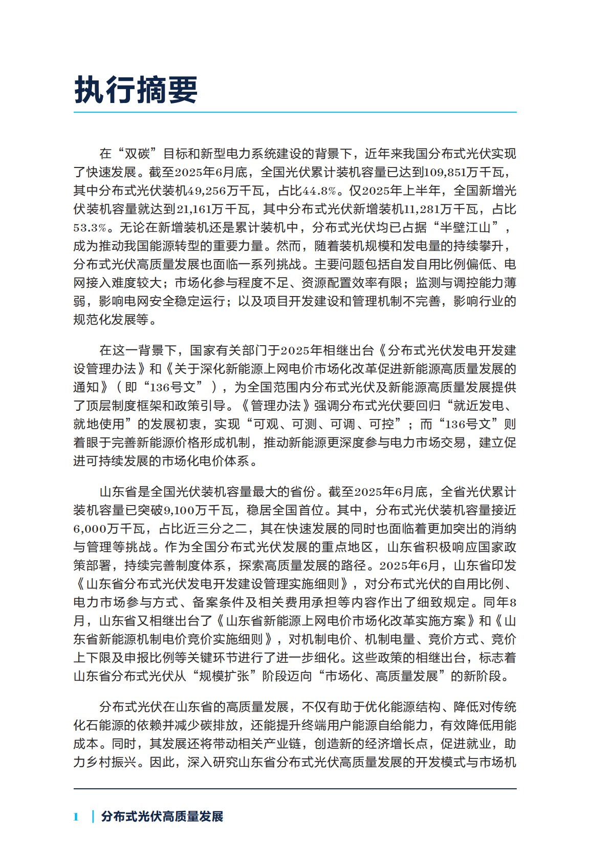 NRDC：2025山东省新型电力系统系列研究-分布式光伏高质量发展报告 第4页