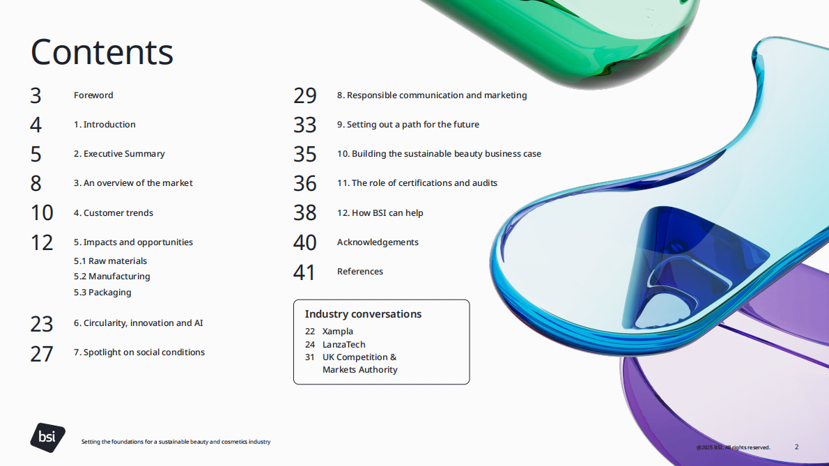 英国标准协会BSI：2025年为可持续的美容和化妆品行业奠定基础白皮书（英文版） 第2页