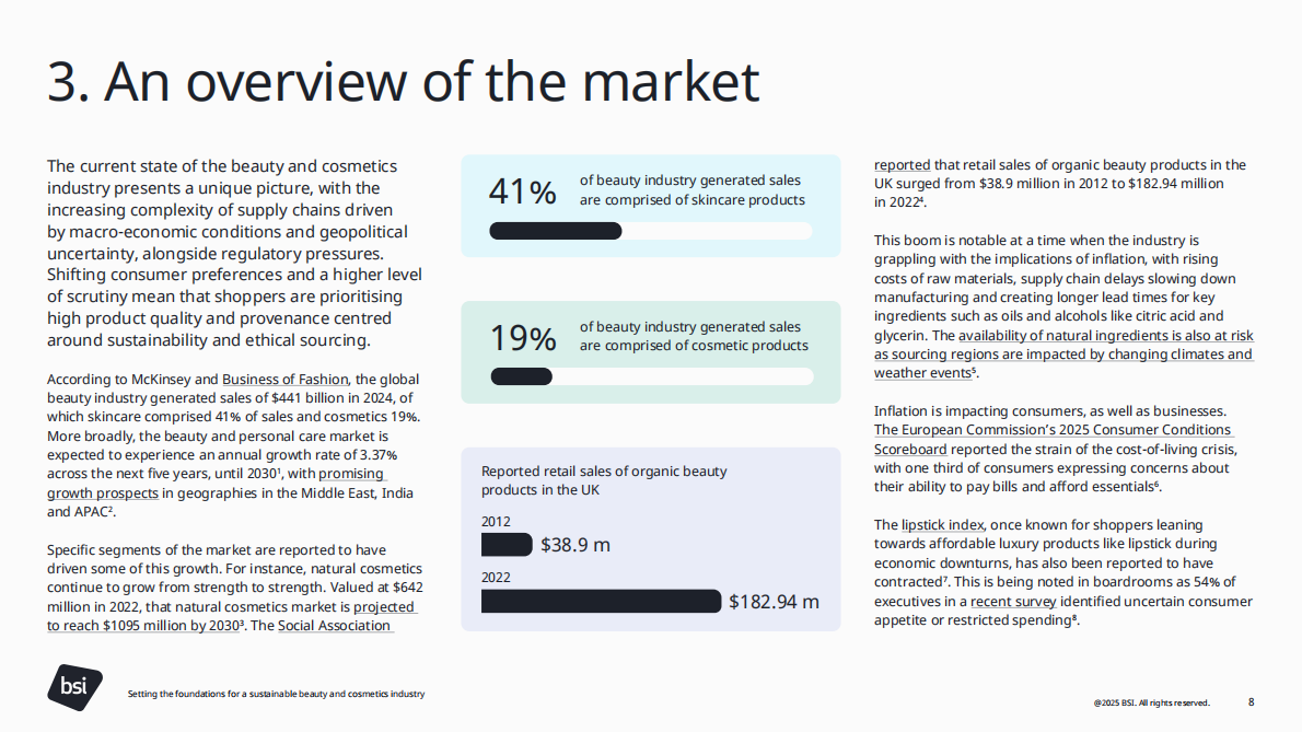 英国标准协会BSI：2025年为可持续的美容和化妆品行业奠定基础白皮书（英文版） 第8页
