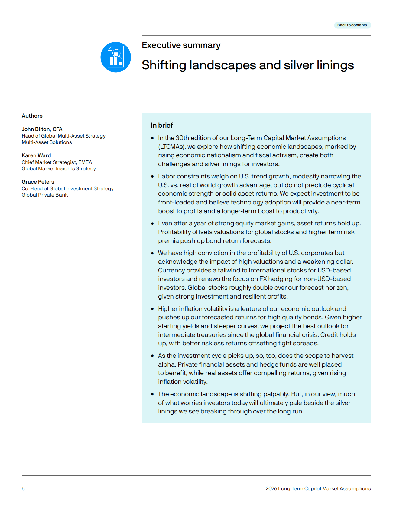 2026年长期资本市场假设：指导投资组合规划的分析报告-第30个年度版本（英文版） 第6页