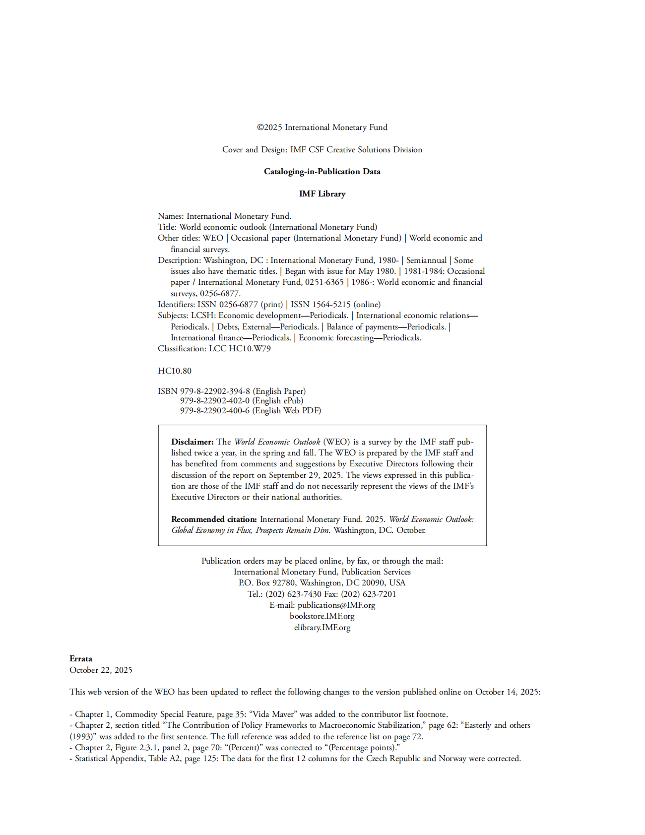 国际货币基金组织：2025年全球经济风云变幻，前景依然黯淡报告（英文版） 第4页