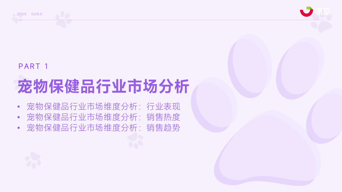 集瓜数据：2025年1-9月宠物保健品市场趋势报告 第4页