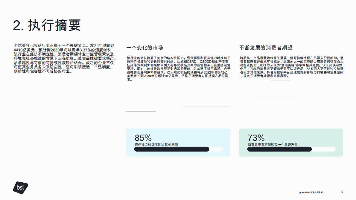 为可持续的美容化妆品行业奠定基础：将产品质量与环境和社会目标相结合 第5页
