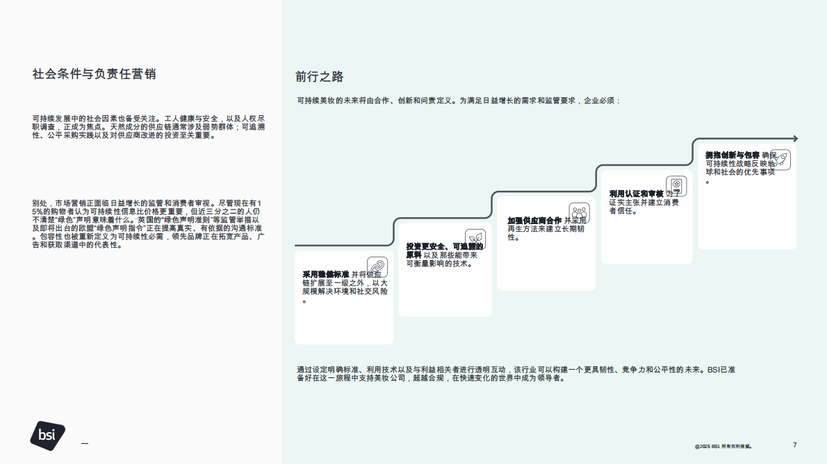 为可持续的美容化妆品行业奠定基础：将产品质量与环境和社会目标相结合 第7页