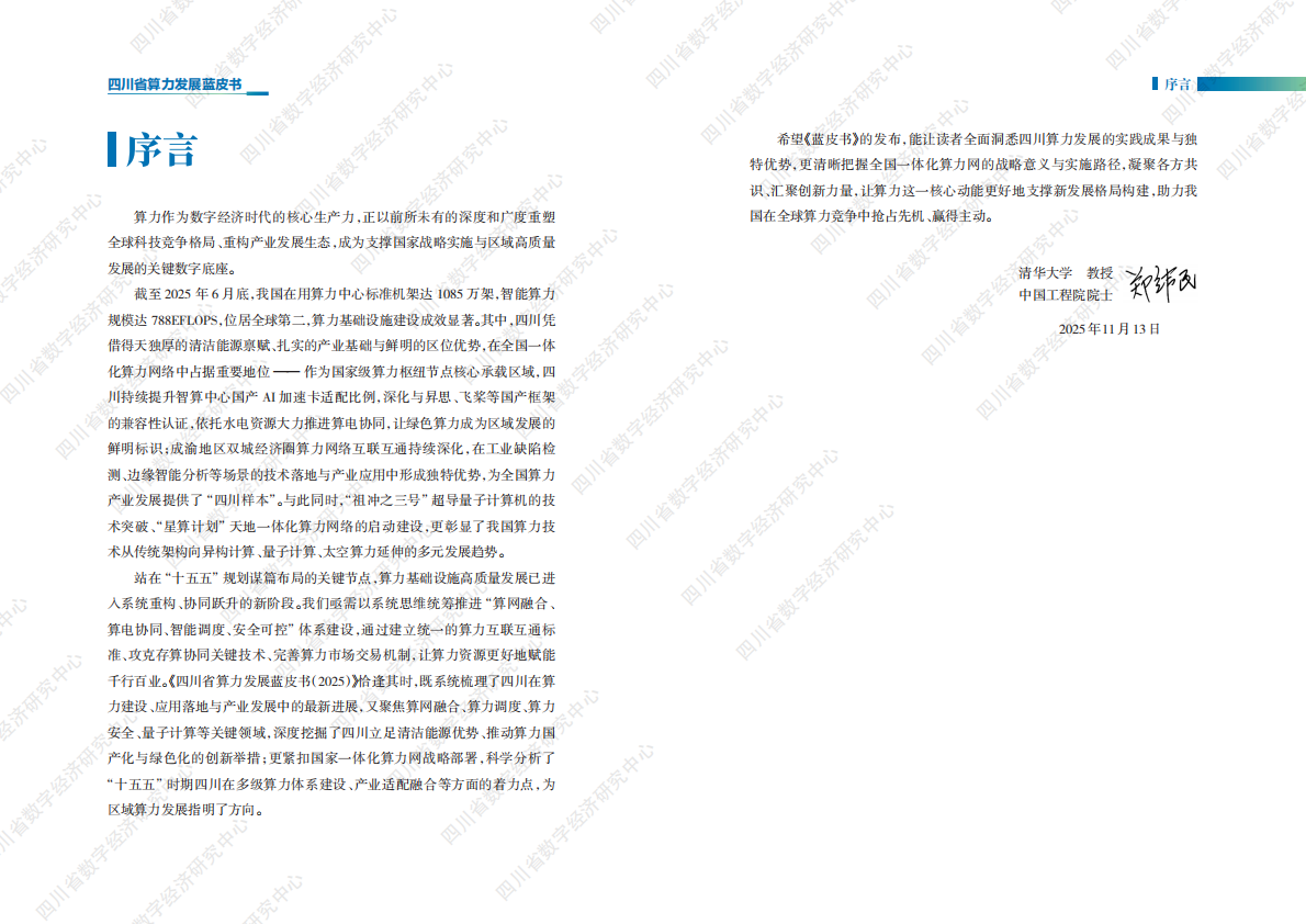 武威市营商环境建设局：四川省算力发展蓝皮书(2025) 第4页