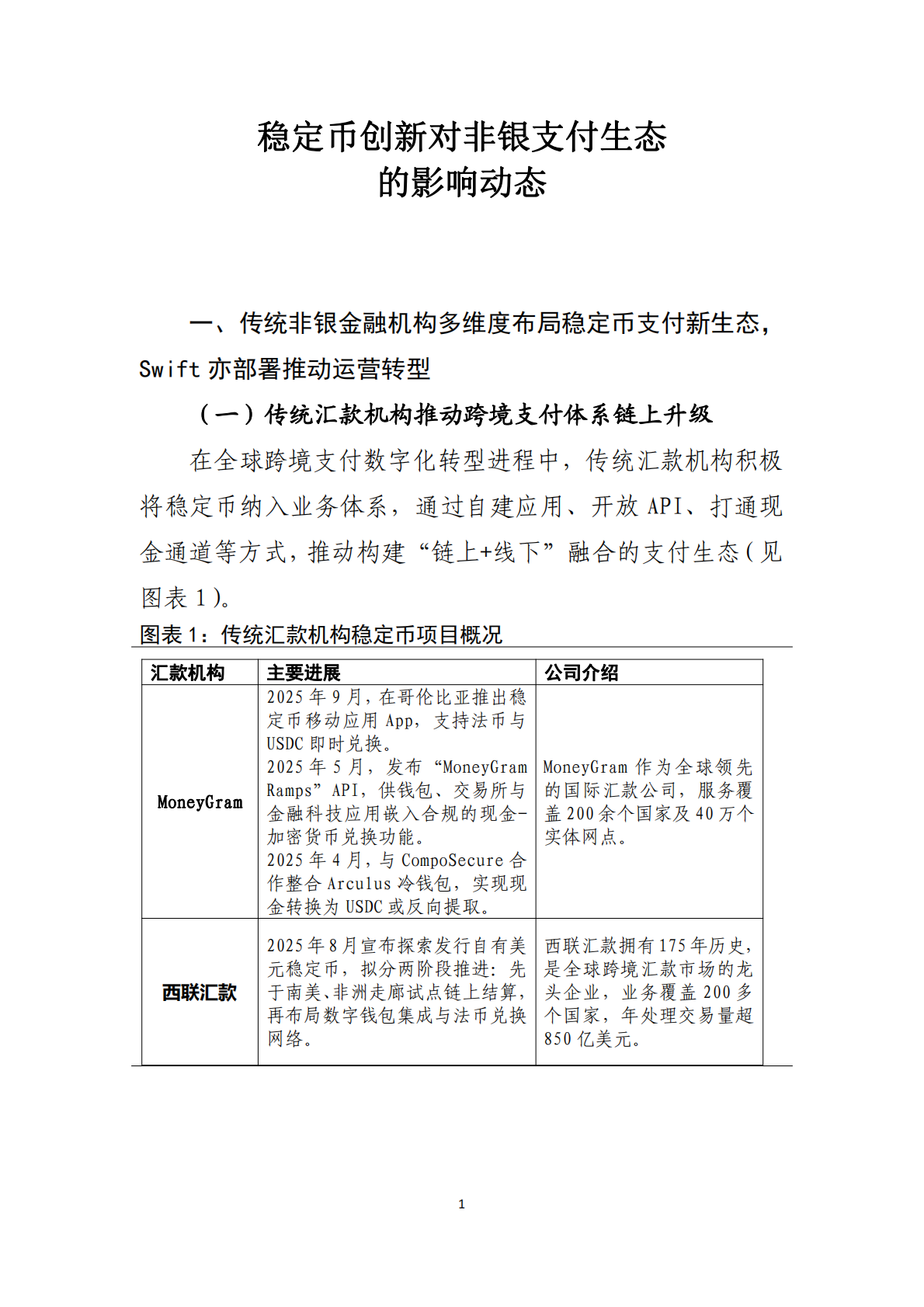 工银亚洲研究：2025年稳定币创新对非银支付生态的影响动态研究报告 第2页
