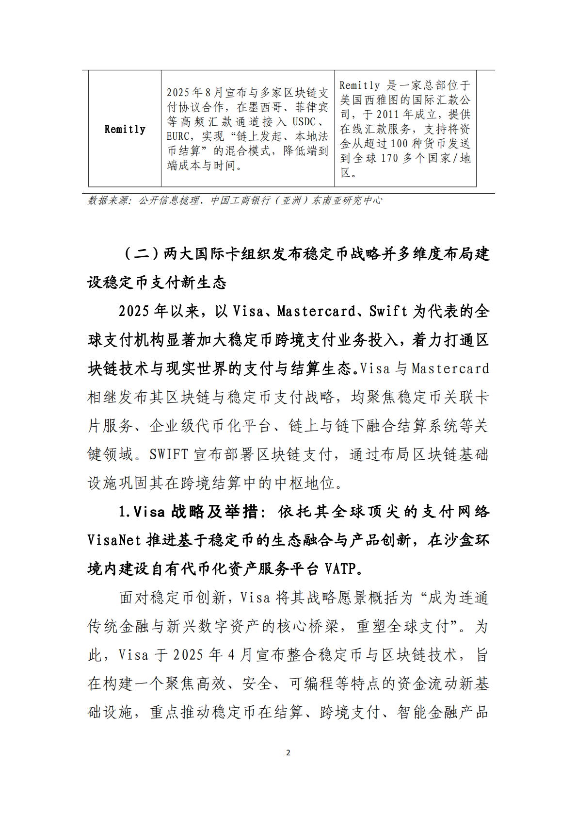 工银亚洲研究：2025年稳定币创新对非银支付生态的影响动态研究报告 第3页