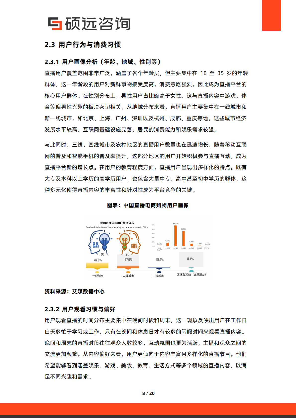 硕远咨询：2025年中国直播产业行业市场研究报告 第8页